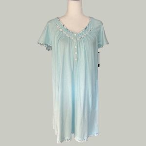 Aria Collection teal Striped Short Sleeve Night dress | Sleepwear